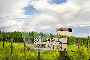 For sale sign