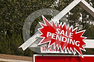 Sale Sign with Pending Notice