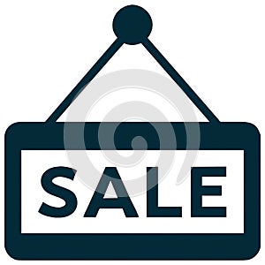 Sale signboard vector icon.