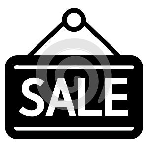 Sale signboard vector icon.