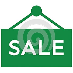 Sale signboard vector icon.