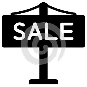 Sale signboard vector icon.