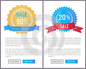 Sale Special Offer Round Labels Watermark Laurel