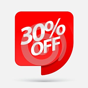 Sale of special offers. Discount with the price is 30