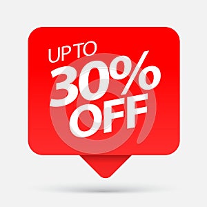 Sale of special offers. Discount with the price is 30