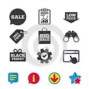 Sale speech bubble icon. Black friday symbol.