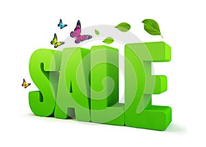 Sale Spring Green 3D Word
