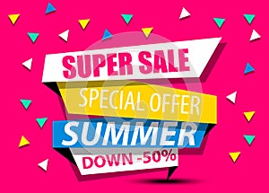 SALE,SUPER SALE,BIG SALE,DISCOUNT,50%,SHINING BANNER,SALE BACKGROUND,SPECIAL OFFER,SHINING BANNER ON COLORFUL BACKGROUND,GEOMETRIC