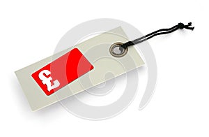 Sale tag with copy space