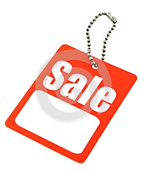 Sale tag with copy space