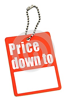 Sale tag with copy space