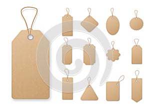 Sale tag and labels vector template set. Price tag on white background.