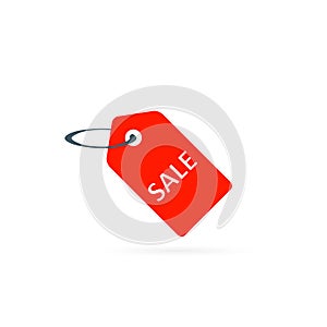 Sale tag, sticker and label icon, vector isolated background