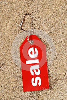 Sale tag for summer