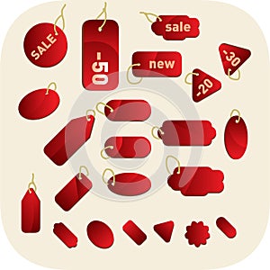 Sale tag vector.