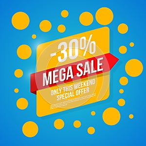 Sale vector, special offer