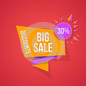 Sale vector, special offer