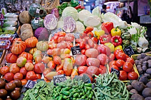 Sale of vegetables and fruit