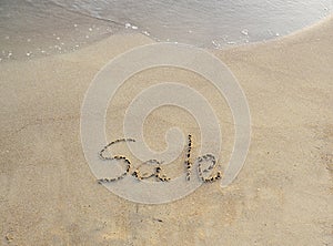 Sale written in the sand