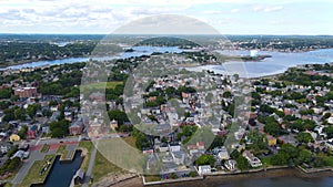 Salem aerial view, Massachusetts, USA