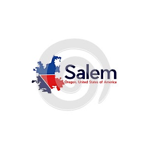 Salem City Map Illustration Creative Design