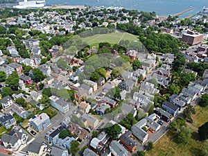 Salem historic center and common, Massachusetts, USA