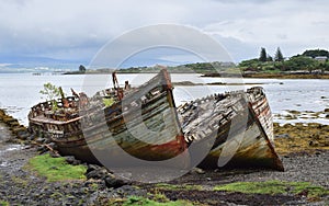 Salen ship wrecks, Isle of Mull, Scotland