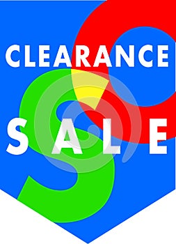 Sales clearance banner photo