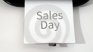 sales day printing event