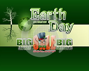 Sales of Earth day celebration, commercial event