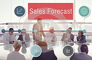 Sales Forecast Planning Strategy Business Concept