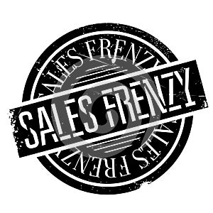 Sales Frenzy rubber stamp