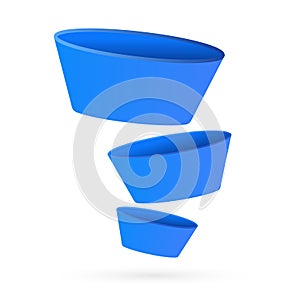 Sales funnel - Digital Marketing concept. Lead generation, Customer Conversion and making money online business vector