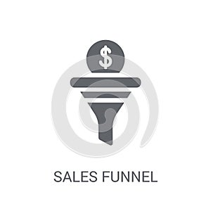 Sales Funnel icon. Trendy Sales Funnel logo concept on white background from Technology collection