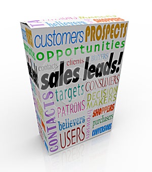 Sales Leads Box Package New Customers Prospects Competitive Advantage