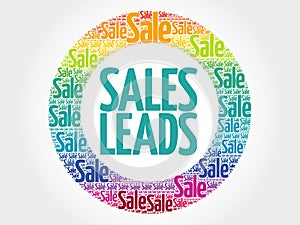 Sales Leads words cloud