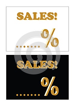 Sales logo - two sale logo sets vector - seasonal discount shopping