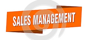 sales management banner template. sales management ribbon label.