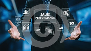 Sales Performance Dashboard with Sales Metrics, Targets, and Conversion Elide