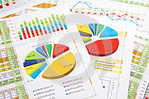 Sales Report in Digits, Graphs and Charts
