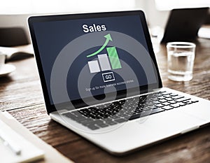 Sales Selling Commerce Cost Marketing Retail Sell Concept photo