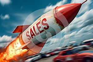 Sales Soar: Rocketing Success in the Business Sky. Generative ai