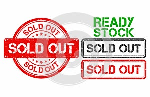 Sold Out and Ready Stock Clipart photo