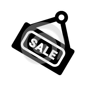 Sales tag, promotion, coupon black icon