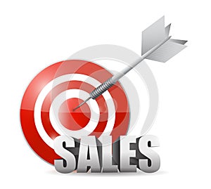 Sales target illustration design