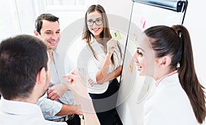 Sales Team at business meeting in office planning