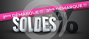 Sales Third Mark-Down in French : Soldes 3e dÃÂ©marque