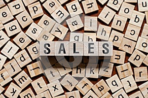 Sales word concept