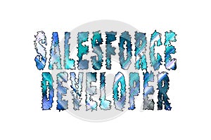 Salesforce developer, Banner, Poster and Sticker