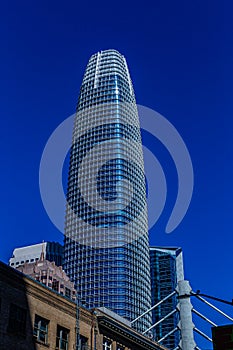 Salesforce tower san francisco with surrounding towers